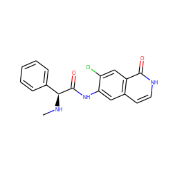 CN[C@H](C(=O)Nc1cc2cc[nH]c(=O)c2cc1Cl)c1ccccc1 ZINC000049045912