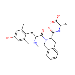 CN[C@H](Cc1c(C)cc(O)cc1C)C(=O)N1Cc2ccccc2C[C@H]1C(=O)N[C@@H](C)C(=O)O ZINC000013765463