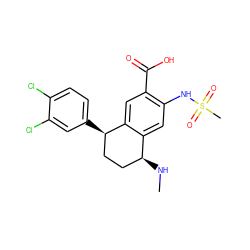 CN[C@H]1CC[C@@H](c2ccc(Cl)c(Cl)c2)c2cc(C(=O)O)c(NS(C)(=O)=O)cc21 ZINC000028571012