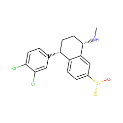 CN[C@H]1CC[C@@H](c2ccc(Cl)c(Cl)c2)c2ccc([S@@+](C)[O-])cc21 ZINC000003993653