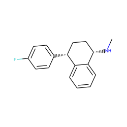 CN[C@H]1CC[C@@H](c2ccc(F)cc2)c2ccccc21 ZINC000029313710