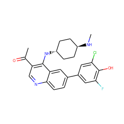 CN[C@H]1CC[C@H](Nc2c(C(C)=O)cnc3ccc(-c4cc(F)c(O)c(Cl)c4)cc23)CC1 ZINC000473152129