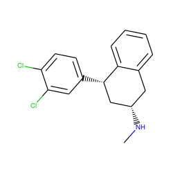 CN[C@H]1Cc2ccccc2[C@@H](c2ccc(Cl)c(Cl)c2)C1 ZINC000066157377