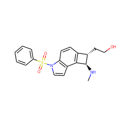 CN[C@H]1c2c(ccc3c2ccn3S(=O)(=O)c2ccccc2)[C@@H]1CCO ZINC001772569883