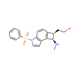 CN[C@H]1c2c(ccc3c2ccn3S(=O)(=O)c2ccccc2)[C@H]1CCO ZINC001772603036