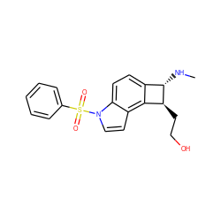 CN[C@H]1c2ccc3c(ccn3S(=O)(=O)c3ccccc3)c2[C@@H]1CCO ZINC001772654279