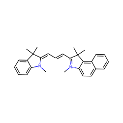 CN1/C(=C\C=C\C2=[N+](C)c3ccc4ccccc4c3C2(C)C)C(C)(C)c2ccccc21 ZINC000005002500