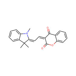 CN1/C(=C\C=C2/C(=O)Oc3ccccc3C2=O)C(C)(C)c2ccccc21 ZINC000004567372