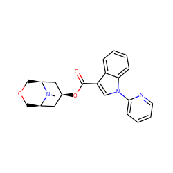 CN1[C@@H]2COC[C@H]1C[C@@H](OC(=O)c1cn(-c3ccccn3)c3ccccc13)C2 ZINC001772639363