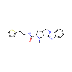 CN1[C@H](C(=O)NCCc2cccs2)C[C@@H]2Cn3c(nc4ccccc43)[C@@H]21 ZINC000013660578