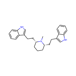 CN1[C@H](CCc2c[nH]c3ccccc23)CCC[C@@H]1CCc1c[nH]c2ccccc12 ZINC000049037681