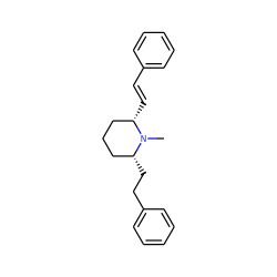 CN1[C@H](CCc2ccccc2)CCC[C@@H]1/C=C/c1ccccc1 ZINC000013671740