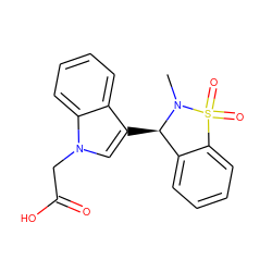 CN1[C@H](c2cn(CC(=O)O)c3ccccc23)c2ccccc2S1(=O)=O ZINC000049109368