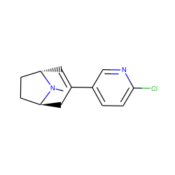 CN1[C@H]2C=C(c3ccc(Cl)nc3)C[C@H]1CC2 ZINC000100025408