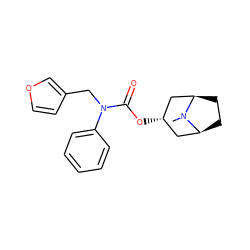 CN1[C@H]2CC[C@@H]1C[C@@H](OC(=O)N(Cc1ccoc1)c1ccccc1)C2 ZINC000101152271