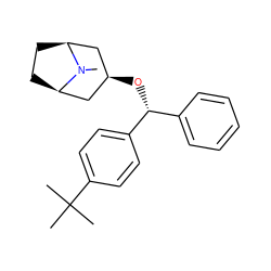 CN1[C@H]2CC[C@@H]1C[C@H](O[C@H](c1ccccc1)c1ccc(C(C)(C)C)cc1)C2 ZINC000103267896