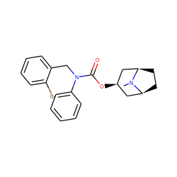 CN1[C@H]2CC[C@@H]1C[C@H](OC(=O)N(Cc1ccccc1Br)c1ccccc1)C2 ZINC000101151917