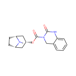 CN1[C@H]2CC[C@@H]1C[C@H](OC(=O)N1Cc3ccccc3NC1=O)C2 ZINC000100380961