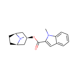 CN1[C@H]2CC[C@@H]1C[C@H](OC(=O)c1cc3ccccc3n1C)C2 ZINC000103234871