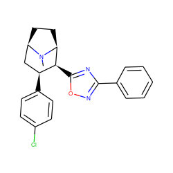 CN1[C@H]2CC[C@@H]1C[C@H](c1ccc(Cl)cc1)[C@@H]2c1nc(-c2ccccc2)no1 ZINC000038939387