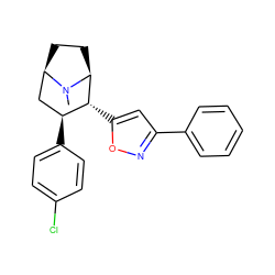 CN1[C@H]2CC[C@@H]1C[C@H](c1ccc(Cl)cc1)[C@H]2c1cc(-c2ccccc2)no1 ZINC000036270823