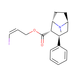 CN1[C@H]2CC[C@H]1[C@@H](C(=O)OC/C=C\I)[C@H](c1ccccc1)C2 ZINC000253782709