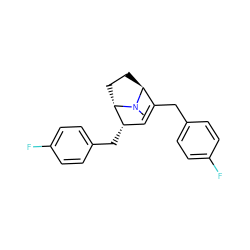 CN1[C@H]2CC[C@H]1[C@@H](Cc1ccc(F)cc1)C=C2Cc1ccc(F)cc1 ZINC000253681184