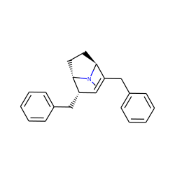 CN1[C@H]2CC[C@H]1[C@@H](Cc1ccccc1)C=C2Cc1ccccc1 ZINC000261189082