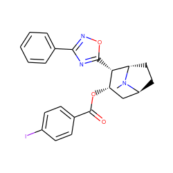 CN1[C@H]2CC[C@H]1[C@@H](c1nc(-c3ccccc3)no1)[C@@H](OC(=O)c1ccc(I)cc1)C2 ZINC000253930794