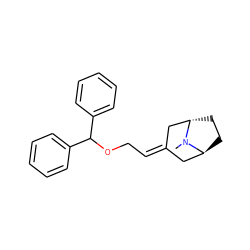 CN1[C@H]2CC[C@H]1CC(=CCOC(c1ccccc1)c1ccccc1)C2 ZINC000100897341