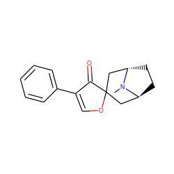 CN1[C@H]2CC[C@H]1CC1(C2)OC=C(c2ccccc2)C1=O ZINC000101242280