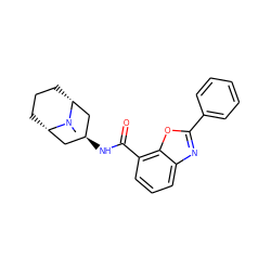 CN1[C@H]2CCC[C@@H]1C[C@@H](NC(=O)c1cccc3nc(-c4ccccc4)oc13)C2 ZINC000103267892