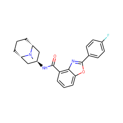 CN1[C@H]2CCC[C@@H]1C[C@@H](NC(=O)c1cccc3oc(-c4ccc(F)cc4)nc13)C2 ZINC000103267883