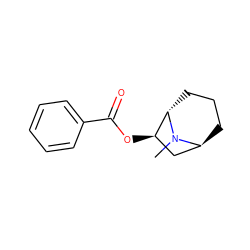 CN1[C@H]2CCC[C@H]1[C@H](OC(=O)c1ccccc1)C2 ZINC000169330203