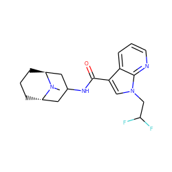 CN1[C@H]2CCC[C@H]1CC(NC(=O)c1cn(CC(F)F)c3ncccc13)C2 ZINC001772586806