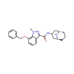 CN1[C@H]2CCC[C@H]1CC(NC(=O)c1nn(C)c3c(OCc4ccccc4)cccc13)C2 ZINC000101316642