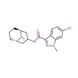 CN1[C@H]2CCC[C@H]1CC(NC(=O)c1nn(C)c3cc(O)ccc13)C2 ZINC000101316626