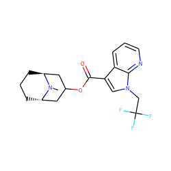 CN1[C@H]2CCC[C@H]1CC(OC(=O)c1cn(CC(F)(F)F)c3ncccc13)C2 ZINC001772601688