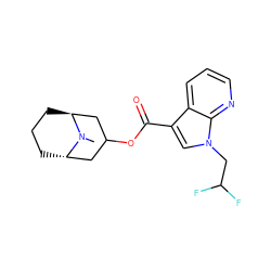 CN1[C@H]2CCC[C@H]1CC(OC(=O)c1cn(CC(F)F)c3ncccc13)C2 ZINC000220960387