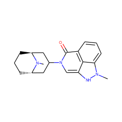 CN1[C@H]2CCC[C@H]1CC(n1cc3[nH]n(C)c4cccc(c1=O)c34)C2 ZINC000169694242