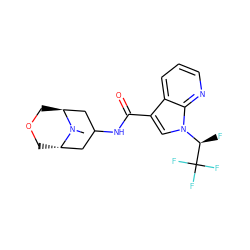 CN1[C@H]2COC[C@H]1CC(NC(=O)c1cn([C@@H](F)C(F)(F)F)c3ncccc13)C2 ZINC001772592988