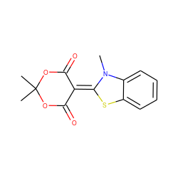 CN1C(=C2C(=O)OC(C)(C)OC2=O)Sc2ccccc21 ZINC000003959978