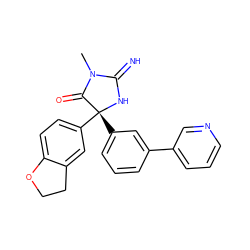 CN1C(=N)N[C@](c2cccc(-c3cccnc3)c2)(c2ccc3c(c2)CCO3)C1=O ZINC000038215319