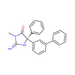 CN1C(=N)N[C@](c2ccccc2)(c2cccc(-c3ccccc3)c2)C1=O ZINC000064514094