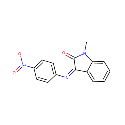 CN1C(=O)/C(=N\c2ccc([N+](=O)[O-])cc2)c2ccccc21 ZINC000045254856