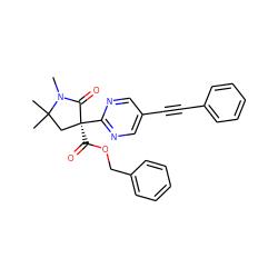 CN1C(=O)[C@@](C(=O)OCc2ccccc2)(c2ncc(C#Cc3ccccc3)cn2)CC1(C)C ZINC000204680659