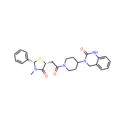 CN1C(=O)[C@@H](CC(=O)N2CCC(N3Cc4ccccc4NC3=O)CC2)S[C@H]1c1ccccc1 ZINC000103270024