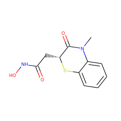 CN1C(=O)[C@@H](CC(=O)NO)Sc2ccccc21 ZINC000029244995