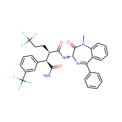 CN1C(=O)[C@@H](NC(=O)[C@H](CCC(F)(F)F)[C@@H](C(N)=O)c2cccc(C(F)(F)F)c2)N=C(c2ccccc2)c2ccccc21 ZINC000299868866