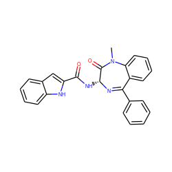 CN1C(=O)[C@@H](NC(=O)c2cc3ccccc3[nH]2)N=C(c2ccccc2)c2ccccc21 ZINC000001847292